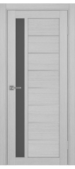 Межкомнатная дверь Турин_554АПП.21 молдинг алюм.хром.60  Дуб серый FL