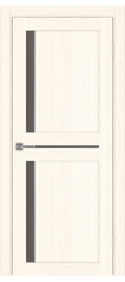 Межкомнатная дверь Турин_523АПС.221 молдинг алюм.хром.60  Ясень светлый