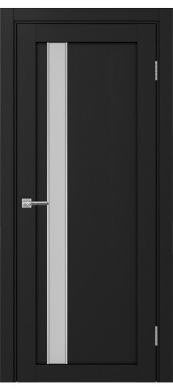 Межкомнатная дверь Турин_528AПС.121 молдинг алюм.хром.60  Антрацит