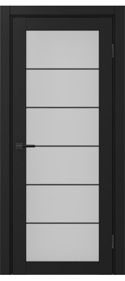 Межкомнатная дверь Турин_501АСС.2 молдинг алюм.чёрн.30  Антрацит