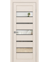 Турин_526АППmax.122 молдинг алюм.чёрн. ЭКО-шпон Ясень перламутровый