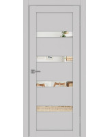 Турин_505AПC.12 молдинг алюм.хром ЭКО-шпон Пепельный