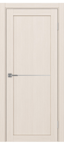 Межкомнатная дверь Турин_502АПП.11 молдинг алюм.хром.35  Ясень перламутровый