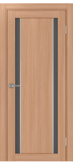 Межкомнатная дверь Турин_522АПС.212 молдинг алюм.хром.60  Ясень тёмный