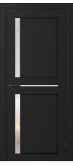 Межкомнатная дверь Турин_523АПС.221 молдинг алюм.чёрн.60  Антрацит