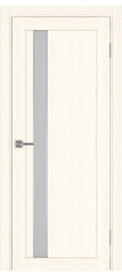 Межкомнатная дверь Турин_528AПС.121 молдинг алюм.хром.60  Ясень светлый