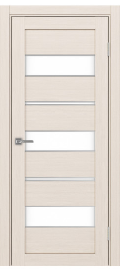 Межкомнатная дверь Турин_526АППmax.122 молдинг алюм.хром.40  Ясень перламутровый