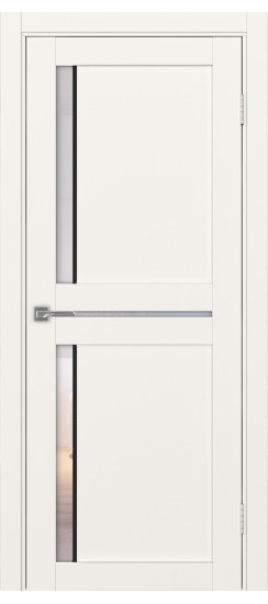 Межкомнатная дверь Турин_523АПС.221 молдинг алюм.чёрн.60  Бежевый