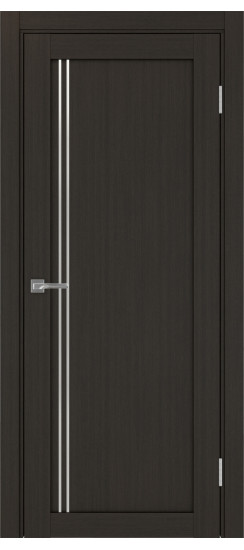 Межкомнатная дверь Турин_566АПП.111 молдинг алюм.хром.35  Венге FL