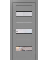 Турин_526АПС.122 молдинг алюм.чёрн. ЭКО-шпон Серый