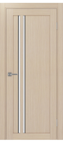 Межкомнатная дверь Турин_525АПС.121 молдинг алюм.чёрн.60  Дуб беленый FL