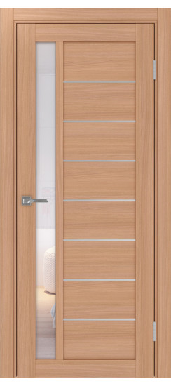 Межкомнатная дверь Турин_554АПП.21 молдинг алюм.хром.60  Ясень тёмный