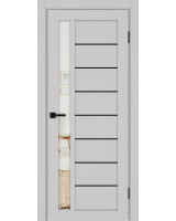 Турин_554АПП.21 молдинг алюм.чёрн. ЭКО-шпон Пепельный