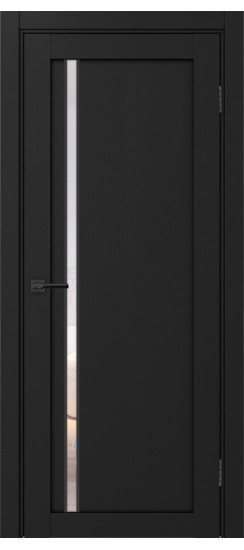 Межкомнатная дверь Турин_527АПС.121 молдинг алюм.чёрн.35  Антрацит