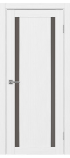 Межкомнатная дверь Турин_522АПС.212 молдинг алюм.хром.60  Белый лёд