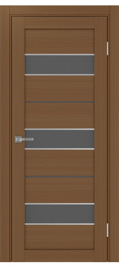 Межкомнатная дверь Турин_526АПС.122 молдинг алюм.хром.40  Орех NL
