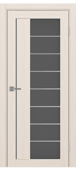 Межкомнатная дверь Турин_524АСС.22 молдинг алюм.хром.60  Ясень перламутровый