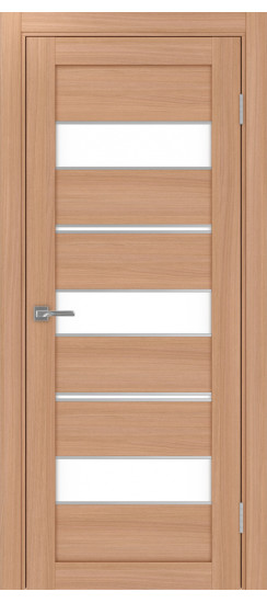 Межкомнатная дверь Турин_526АППmax.122 молдинг алюм.хром.40  Ясень тёмный