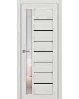 Турин_554АПП.21 молдинг алюм.чёрн. ЭКО-шпон Ясень серебристый