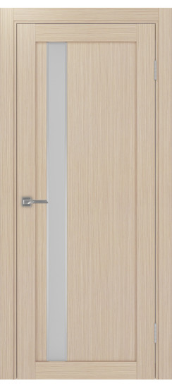 Межкомнатная дверь Турин_528AПС.121 молдинг алюм.хром.60  Дуб беленый FL
