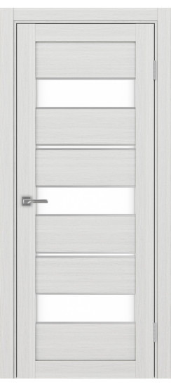 Межкомнатная дверь Турин_526АППmax.122 молдинг алюм.хром.40  Ясень серебристый