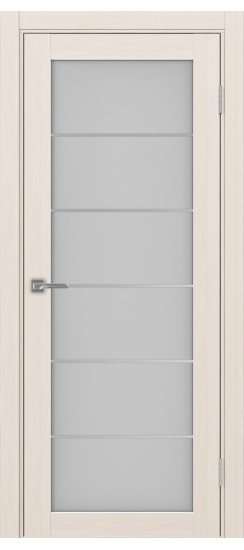 Межкомнатная дверь Турин_501АСС.2 молдинг алюм.хром.30  Ясень перламутровый