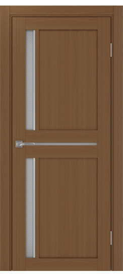 Межкомнатная дверь Турин_523АПС.221 молдинг алюм.хром.60  Орех NL