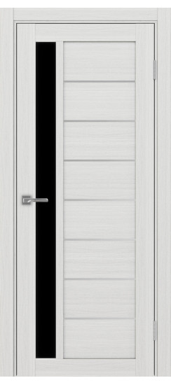 Межкомнатная дверь Турин_554АПП.21 молдинг алюм.хром.60  Ясень серебристый