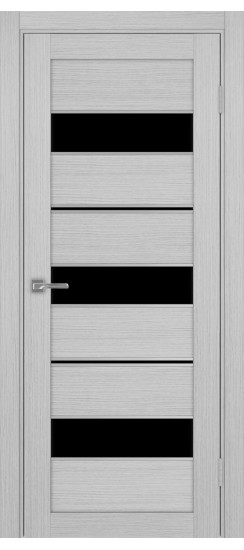 Межкомнатная дверь Турин_526АППmax.122 молдинг алюм.хром.40  Дуб серый FL