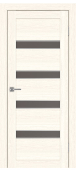 Межкомнатная дверь Турин_505AПC.12 молдинг алюм.хром.30  Ясень светлый