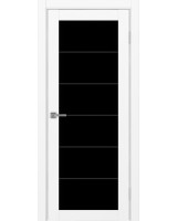 Турин_501АСС.2 молдинг алюм.чёрн. ЭКО-шпон Белый снежный