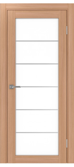 Межкомнатная дверь Турин_501АСС.2 молдинг алюм.хром.30  Ясень тёмный