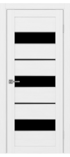 Межкомнатная дверь Турин_526АППmax.122 молдинг алюм.хром.40  Белый лёд