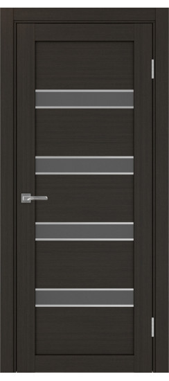 Межкомнатная дверь Турин_505AПC.12 молдинг алюм.хром.30  Венге FL