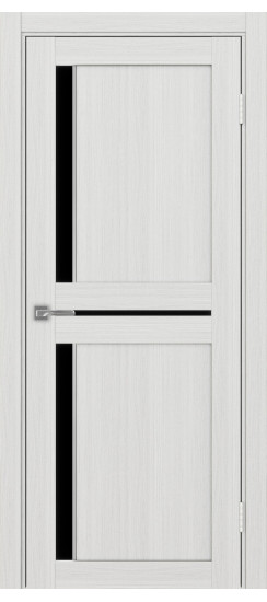 Межкомнатная дверь Турин_523АПП.221 молдинг алюм.хром.60  Ясень серебристый