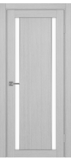 Межкомнатная дверь Турин_522AПП.212 молдинг алюм.хром.60  Дуб серый FL