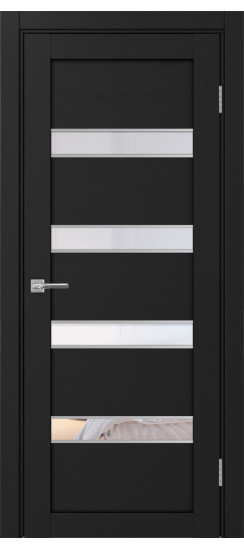 Межкомнатная дверь Турин_505AПC.12 молдинг алюм.хром.30  Антрацит
