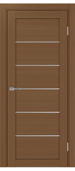 Межкомнатная дверь Турин_501AПП.1 молдинг алюм.хром.30  Орех NL
