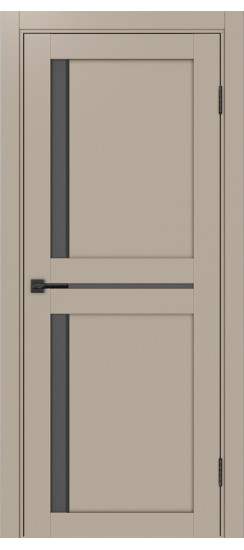 Межкомнатная дверь Турин_523АПС.221 молдинг алюм.чёрн.60  Мокко