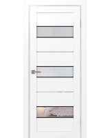 Турин_526АПС.122 молдинг алюм.чёрн. ЭКО-шпон Белый снежный