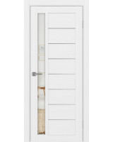 Турин_554АПП.21 молдинг алюм.хром ЭКО-шпон Белый лёд