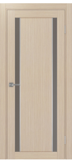 Межкомнатная дверь Турин_522АПС.212 молдинг алюм.хром.60  Дуб беленый FL