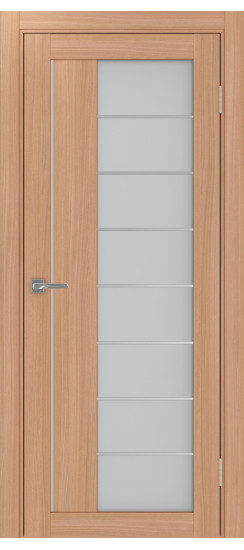 Межкомнатная дверь Турин_524АСС.22 молдинг алюм.хром.60  Ясень тёмный