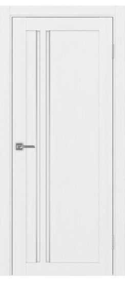 Межкомнатная дверь Турин_525АПС.121 молдинг алюм.хром.60  Белый лёд