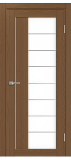 Межкомнатная дверь Турин_524АСС.22 молдинг алюм.хром.60  Орех NL