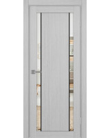 Турин_522AПП.212 молдинг алюм.чёрн. ЭКО-шпон Дуб серый FL