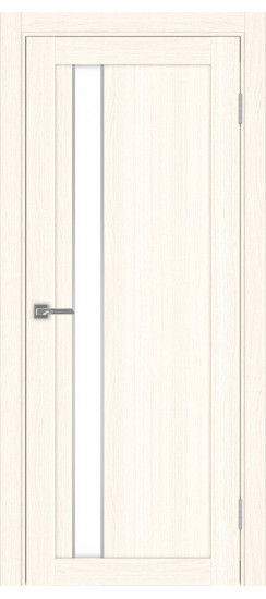 Межкомнатная дверь Турин_528AПП.121 молдинг алюм.хром.60  Ясень светлый