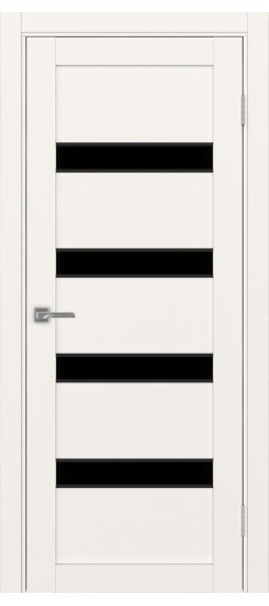 Межкомнатная дверь Турин_505AПC.12 молдинг алюм.чёрн.30  Бежевый