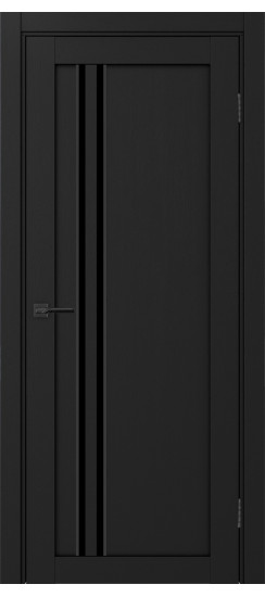 Межкомнатная дверь Турин_525АПС.121 молдинг алюм.чёрн.60  Антрацит