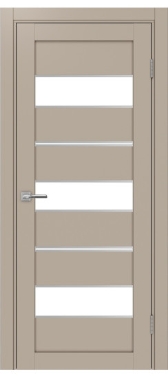 Межкомнатная дверь Турин_526АППmax.122 молдинг алюм.хром.40  Мокко